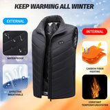 1 x RAW Customer Returns LIROPAU Heated Vest for Men and Women, Electric Heated Vest with USB, 3 Temperature Adjustable Washable Winter Heated Jacket for Outdoors Work Skiing Hiking Hunting Motorcycle - XXL - RRP €21.07