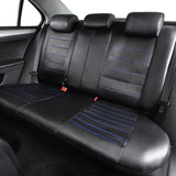 1 x RAW Customer Returns TOYOUN Artificial Leather Car Seat Covers Set Universal Classic Car Seat Covers Seat Protector Car Seat Cover Blue for Front Seats and Rear Seats Car Accessories Interior - RRP €56.87