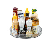 5 x Brand New Shinepine Lazy Susan Turntable Storage, Rotating Spice Rack for Cabinet Refrigerator, Plastic Storage Tray 27cm x 4.3cm Transparent - RRP €85.7