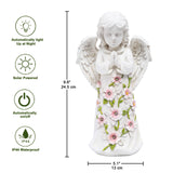 1 x RAW Customer Returns Yeomoo Fairy Angel Figure Garden Decoration Solar Garden Figures for Outdoors, with 6 LED Solar Lights, Waterproof Garden Decoration Made of Resin Gifts for Outdoors House, Yard, Terrace, Porch 24.5cm - RRP €29.99