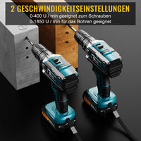 4 x RAW Customer Returns CONENTOOL 21V cordless screwdriver set, cordless drill driver with 2x 2000mAh batteries, 45 Nm max impact drill driver, 2-speed, torque on 25 3 levels, cordless drill with 30PCS accessories - RRP €193.6