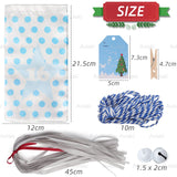 1 x Brand New Advent calendar to fill large 12 x 21.5 cm , 24 fabric bag chains to craft and hang, Christmas calendar 2022, filled blue fabric bag for children and teenagers - RRP €11.09