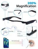 1 x RAW Customer Returns OKH Magnifying Glasses with Light, Rechargeable LED Illuminated Magnifying Glasses, Anti Blue Light, Mighty Bright Sight Hands Free Magnifying Glass for Close Work, Crafts, Jewelers, Reading, Hobby - RRP €33.64