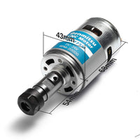 1 x RAW Customer Returns Genmitsu GS-775M 775 CNC Spindle Motor with ER11 Collet Set, 24V DC 20,000RPM High Power Electric DC Motor Engine for 3018 CNC Milling Engraving Machine - RRP €37.38