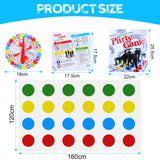 1 x RAW Customer Returns OSDUE Twister game for children and adults, party games for children aged 6 and over, twisting games, party games, team games, fun games with play mat for family interaction - RRP €6.02