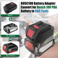 1 x RAW Customer Returns TPDL for Bosch 18V battery adapter, for Bosch 18V PBA PSB PSR battery works in for Bosch 18V GBA Professional System tool - RRP €22.18