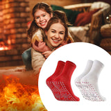 1 x Brand New Self-Heating Socks, Heated Socks, Magnetic Socks, Tourmaline Self-Heating Socks, Thermal Socks for Men Women, Tourmaline Socks for Camping, Hiking, Fishing, Cycling, 2 Pairs White, Red  - RRP €30.0