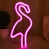 1 x RAW Customer Returns Generic Neon Lights, Neon Sign, Luminous Signs, Personalized Led Lights, Flamingo Led Figures, USB Neon for Wall Hanging, Neon Signs, Led Room Lights - RRP €25.99