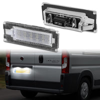 1 x RAW Customer Returns POPMOTORZ 2 Pieces LED License Plate Light Bulbs 2835 SMD with CanBus Error Free for Fiat Ducato Peugeot Boxer Citroen Jumper Bus Box 2006-2019  - RRP €20.99