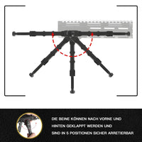 1 x RAW Customer Returns aleawol Tactical M-LOK Bipod Adjustable 7.5-9 Inch Bipod for Rifles, V9 Rifle Bipod Scalable for Outdoor, Photography, Shooting Range, Hunting and Shooting - RRP €32.26