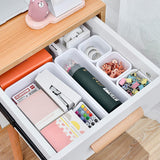 1 x RAW Customer Returns WUWEOT 42-piece drawer organization system drawer organizer drawer insert storage box desk drawer organizer for cosmetics desk office bathroom kitchen white and dark gray - RRP €25.09