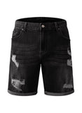 6 x Brand New Jolicloth Men s Shorts Black Jeans Summer Pants Short Denim Shorts for Men with Pockets Regular Fit S - RRP €181.2