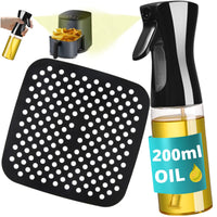 1 x RAW Customer Returns Uonel INDUSTRY Oil Atomizer Accessories COSORI Silicone Air Fryer Square - Spray Kitchen Fryer Air Olive Oil Evaporator - Diffuser - RRP €20.4