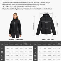 1 x RAW Customer Returns CONQUECO Heated Jacket Women Heated Jacket Waterproof Windproof Warm with Battery for Outdoor Work and Daily Wear - RRP €125.99