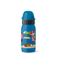 1 x RAW Customer Returns Emsa Iso2Go 518372 Insulated Drinking Bottle, 0.35 Liter, AutoClose Cap, Pirate - RRP €19.15