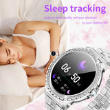 1 x RAW Customer Returns Smartwatch women, fitness watch tracker with phone function, watches fitness tracker waterproof blood oxygen heart rate monitor sports watch activity tracker for Android iOS  - RRP €39.99