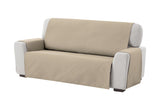 1 x RAW Customer Returns Textilhome - Adele Sofa Cover, 2 Seater, Reversible Quilted Sofa Protector. Brown color - RRP €29.63