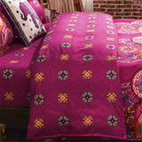 1 x RAW Customer Returns Koudi Boho bed linen 135x200 4-piece Indian Exotic Vintage Bohemian duvet covers microfiber colorful mandala pattern reversible bed linen and 2 pillowcases 80x80 cm with zipper - RRP €47.39