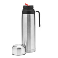 1 x RAW Customer Returns balibetov Thermo for Yerba Mate Gourd - Vacuum insulated with double stainless steel wall - BPA-free - Thermos flask especially for mate cup or mate gourd Silver Mate spout 1 L  - RRP €23.99