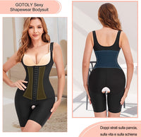 1 x RAW Customer Returns Gotoly Women s Slimming Shapewear Shaping Body Corset Bodysuit Bustier Seamless Body Shaper Fajas Slimming Underwear Shaping Belly L, Black  - RRP €30.48