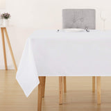 1 x RAW Customer Returns Deconovo table linen white tablecloth tablecloth water-repellent table linen lotus effect tablecloths 140x240 cm, white, 1 piece - RRP €20.65