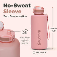 1 x RAW Customer Returns Hydracy Drinking Bottle with Fruit Insert - 2L Water Bottle - BPA-Free Drinking Bottle with Time Marking Leak-Proof Sports Bottle - Condensation-Free for Sports and Outdoor - RRP €28.2