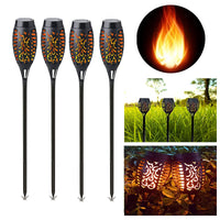 1 x RAW Customer Returns Yohencin Solar Lights for Outdoor Garden, Solar Lamps Flickering Garden Torch Realistic Flame Effect Waterproof LED Torches Lighting for Outdoor Area, Garden, Ornament, Patio 4 Pack  - RRP €18.66