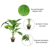 1 x RAW Customer Returns BELIHOME artificial plants large, 2 pieces artificial plants large Areca artificial palm 84 cm artificial plant large artificial palm, artificial plants like real fake plants plastic plant decoration fake plant  - RRP €34.27