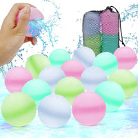 1 x Brand New Colors 30 Pieces Children s Water Bombs, Reusable Water Balloons, Silicone Water Balloons Water Toys, Water Toys Pool, Magic Splashy Balls for Summer Outdoors, Pool, Beach Party 30pcs  - RRP €14.11