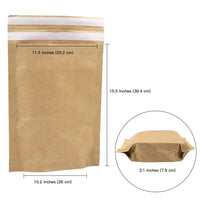 1 x RAW Customer Returns RUSPEPA Kraft Paper Poly Envelopes Mailer, Self Adhesive Shipping Bags, 100 Recyclable, Reusable Packaging Great Idea For T-Shirt Clothing Shipping Bag - 29.2 X 39.4 cm - 25 pcs - RRP €20.99