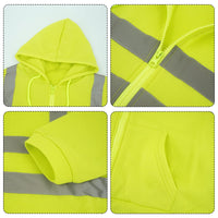 1 x RAW Customer Returns Panegy Men s Safety Jacket Work Jacket High Visibility Jacket Reflective Jacket Traffic Coat Size XXL - Green - RRP €40.99