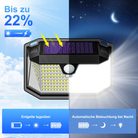 1 x RAW Customer Returns Solar lamps for outdoors 202LED solar lamps for outdoors with motion detector 270 lighting angle solar lamp outdoor super bright 3 modes outdoor lamp motion detector, IP65 waterproof wall lamp 4 pieces  - RRP €36.29