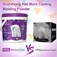 1 x RAW Customer Returns Bozhihong 3D handprint set for couples plaster cast hands couple partner and couple gifts for women and men as a wedding anniversary gift for him and her, purple - RRP €30.24