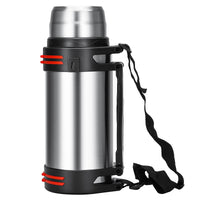 1 x RAW Customer Returns Olerd Thermos Bottle Thermos Flask 3.0L, Insulated Jug Stainless Steel Drinking Bottle, Insulated Bottle with 2 Drinking Cups, Double Wall Insulated Camping Water Bottle with Shoulder Strap and Handle, 24h Hot Cold - RRP €39.34