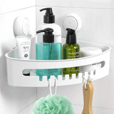 1 x RAW Customer Returns ilikable storage suction cup, shower basket, no drilling required, corner shelf, reusable 1000 times, shower shelf organization for kitchen, bathroom, shampoo, office, balcony, load capacity 10 kg shower shelf - RRP €27.11