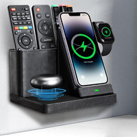 1 x RAW Customer Returns GORESE Inductive Charging Station, 3 in 1 Wireless Charger with Desk Organizer 30W Wall Mount Wireless Charger Compatible for iPhone 15 14 13 12 11 Pro Max XS iWatch 7 6 5 4 3 AirPods 3 2 Pro - RRP €48.19