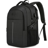 1 x RAW Customer Returns Men s Waterproof Laptop Backpack for 17.3 Inch Laptop, Teenager School Bag with Anti-Theft USB Port, for Women for Daily Travel - Black - RRP €41.99