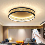 1 x RAW Customer Returns Sky angle ceiling light with remote control, LED ceiling light dimmable 4000LM 48W, modern living room lamp 3000-6000K, ceiling lamp LED for living room bedroom kitchen balcony, black - RRP €129.99