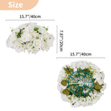 1 x RAW Customer Returns NUPTIO Flower Ball Arrangement Bouquet 2 Pieces 40 cm Diameter White Fake Flowers Roses Balls for Centerpieces Tables Large Artificial Rose Bouquet for Wedding Decorations - RRP €48.98