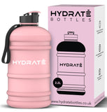 5 x Brand New HYDRATE XL - BPA Free Gym Water Bottle with Snap Cap - Leak Proof - Matte Pink - Bottle with Extra Strong Material - 2.2 Liter - RRP €84.3