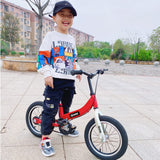 1 x RAW Customer Returns Qiani 2 in 1 Balance Bike for Kids 2 3 4 5 6 7 Years Old 12 14 16 Inch with Wheels and Brakes and Pedal Kit Red, 14 Inch  - RRP €169.9