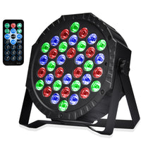 1 x RAW Customer Returns LED par spotlight 36 LED stage light disco light party light DJ light RGB DMX512 with remote control stage lighting 7 lighting modes for KTV DJ bar party wedding Halloween Christmas - RRP €22.99