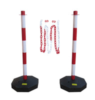 1 x RAW Customer Returns GC2-CH2 Pair of plastic deterrents with 2m plastic chain - RRP €29.9