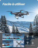 1 x RAW Customer Returns Holy Stone HS110G GPS drone with 1080P camera HD live transmission for children, RC quadcopter remote controlled with follow me, 2 batteries long flight time, auto return, APP mobile phone controlled FPV  - RRP €299.99