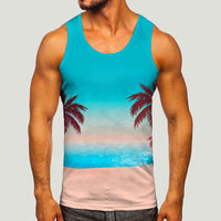 1 x RAW Customer Returns Zofedap Gym Tank Top Men s Hawaiian Shirt Men s Sports Sleeveless Shirts Fitness Muscle Shirt Underarm Shirts Muscle Shirt Training Shirt Tank Top Tank Top Functional Shirt Compression Shirt Men Sleeveless - RRP €19.15