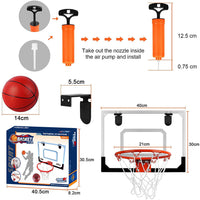 3 x Brand New STAY GENT Mini Hoop, Internal Basketball Backboard for Door Wall Mounted Bedroom, Office - RRP €113.37