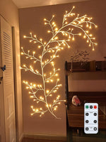 1 x RAW Customer Returns GOESWELL Vine Lights with Remote Control, Twig String Lights, White Birch Tree Branches Lighted Willow Tree Vine Fairy Lights, 5 Level Dimmable 144 LEDs for Walls Bedroom Christmas Decorations - RRP €43.99