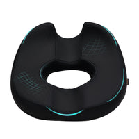 1 x RAW Customer Returns ZHOOGE Seat Cushion Orthopedic Seat Ring Hemorrhoids Coccyx Cushion, Donut Seat Ring Coccyx Relief for Car, Sofa, Office Wheelchair, Black 39.5 44.5 14cm - RRP €37.99