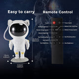 1 x RAW Customer Returns Starry Sky Projector, Astronaut LED Galaxy Night Light Projector with Remote Control and Timer, Children s Room Decoration, for Bedroom and Ceiling Projector, Gifts for Children and Adults - RRP €40.32