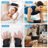 1 x RAW Customer Returns Wrist Bandages, Men Women Carpal Tunnel Wrist Support with Metal Splint Stabilizer, Wrist Support Left Right Hand to Relieve Tendinitis Arthritis Pain in the Carpal Tunnel - RRP €19.66